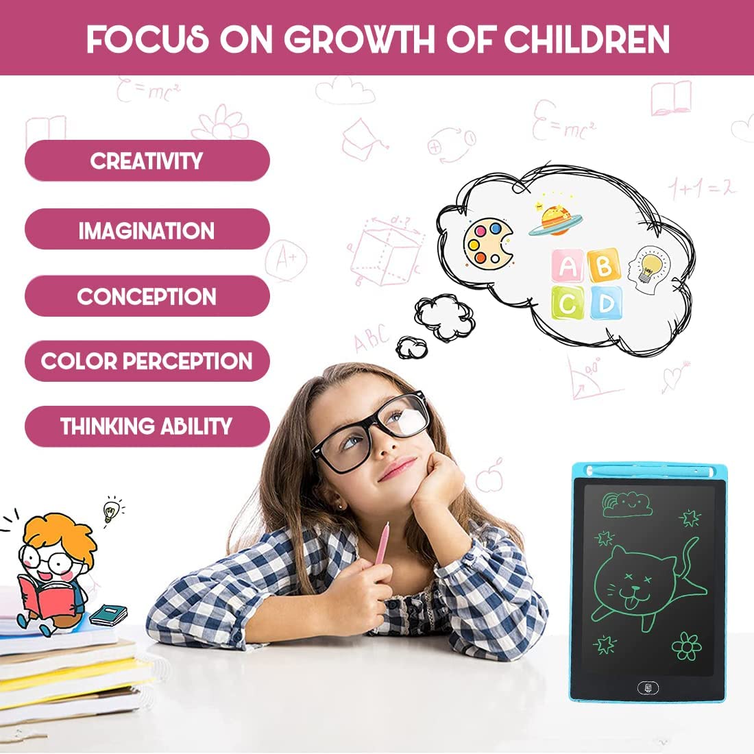 Hardbound LCD Writing Pad 8.5 inch LCD Tablet