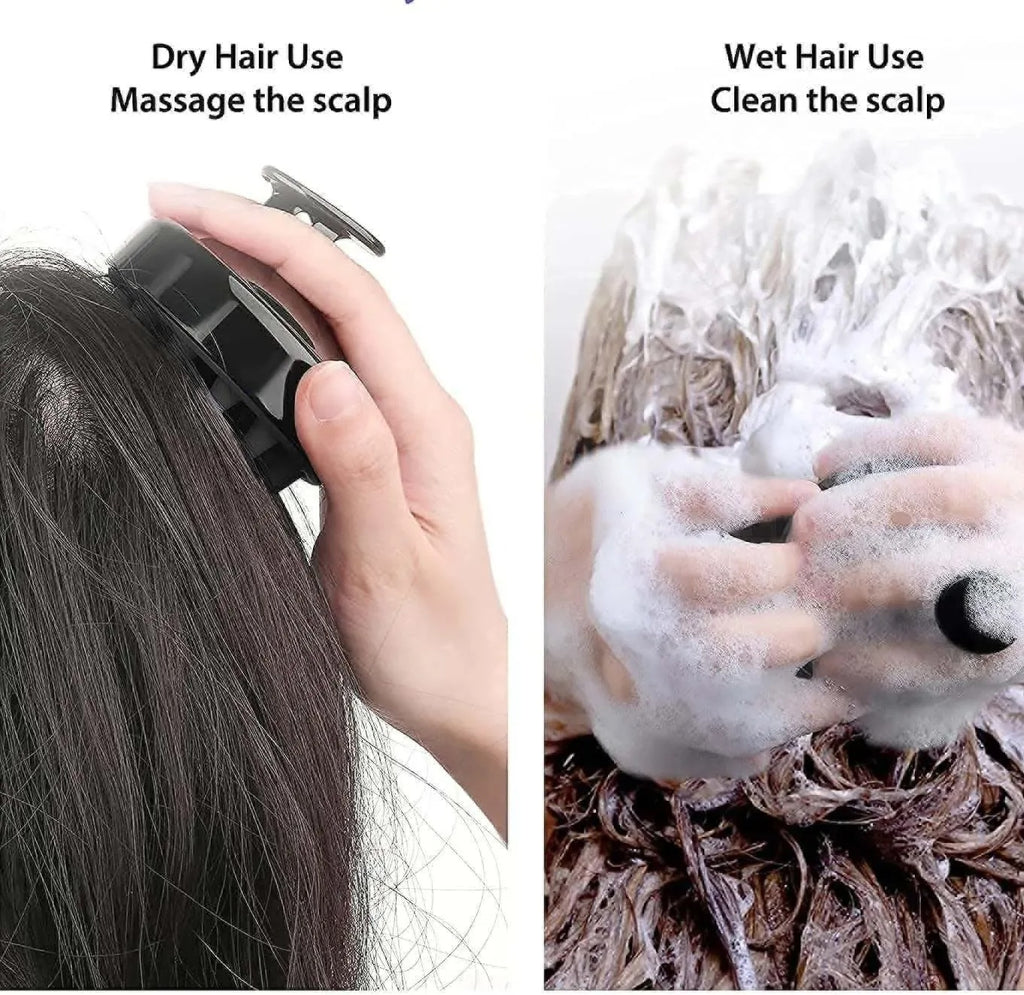 Scalp Shampoo Brush | Soft Silicone Scalp Massager & Hair Scrubber for Deep Cleansing