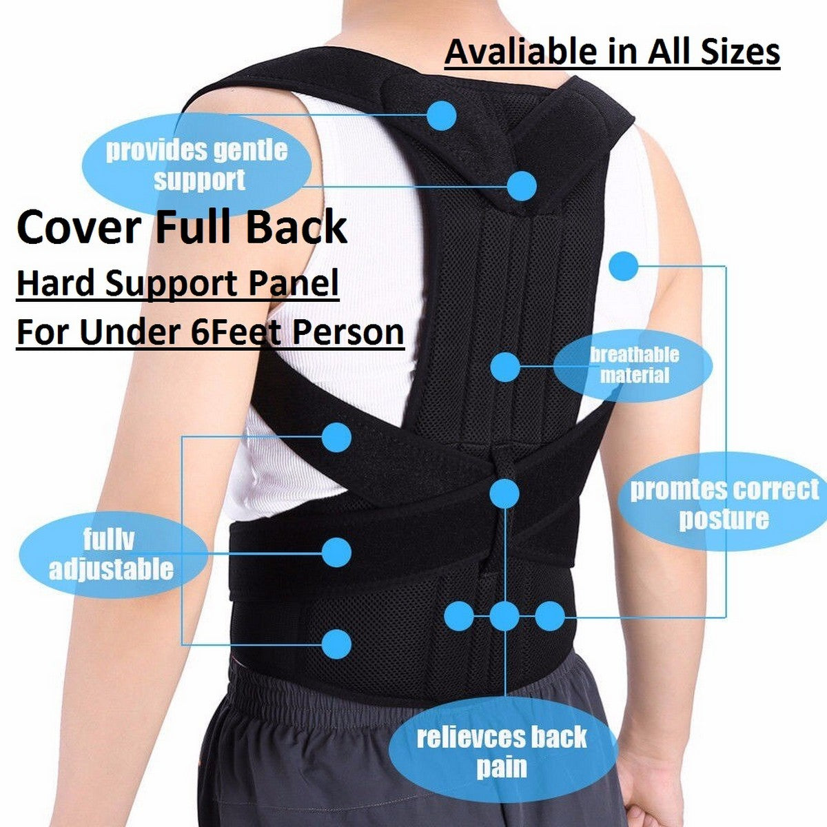 Adjustable Back Support Belt | Posture Corrector Belt