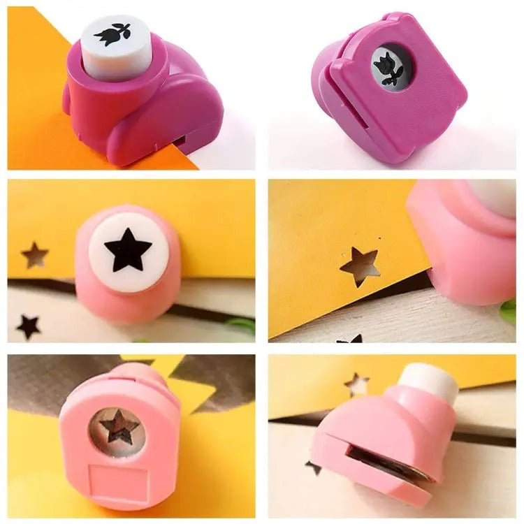 Mini Paper Punch – Assorted Shape DIY Craft Punch for Paper Cutting