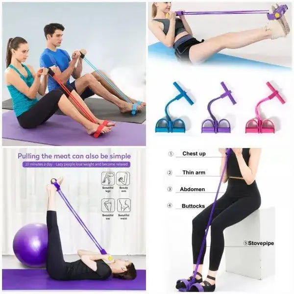 Rubber Pull Tummy Trimmer Resistance Training Band