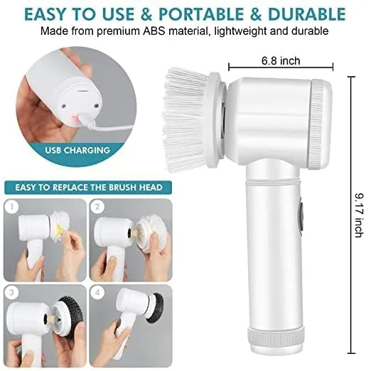 5-In-1 Handheld Electric Cleaning Brush